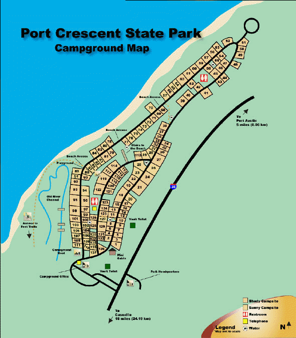Port Crescent campground